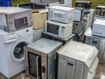 Domestic Appliances At A Recycling Centre